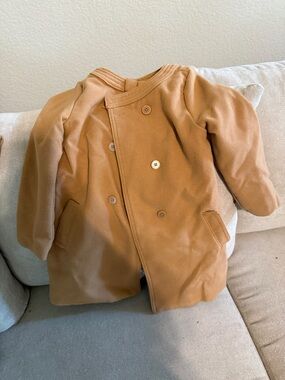 OshKosh B'gosh Double-Breasted Tan Pea Coat